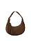 Faux Suede Shoulder Bag