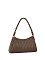 Braided Handle Woven Shoulder Bag
