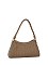 Braided Handle Woven Shoulder Bag