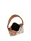 Calf Hair Cow Printed Bucket Shoulder Bag
