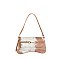 Cow Calf Hair Flap Shoulder bag