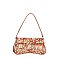 Printed Calf Hair Flap Shoulder bag