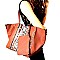 JY0116-LP Aztec Theme Stud 2 in 1 Tote