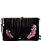 Glamorous Tassel Accent Vertically Lined Sequin Flower Embroidered Clutch MH-JY0207