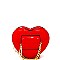 JY0212-LP  Heart Shape Cute Patent 2 Way Cross Body Fanny Pack