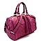 Tassel Accent Chevron Quilted Boston Satchel MH-JY0231