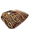 LEOPARD PRINT TWO TASSEL ACCENT HOBO SET