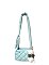 Bag Charm Puffy Woven Crossbody Bag