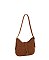 Faux Suede Shoulder Bag