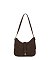 Faux Suede Shoulder Bag