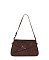 Faux Suede Buckle Shoulder Bag