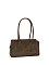 Faux Suede Boston Bag Tote