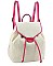 FASHION STRAW TEXTURE CUTE DESIGN BACKPACK