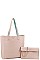2IN1 TWO COLOR REVERSIBLE TOTE AND CLUTCH SET