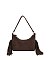 Faux Suede Fringe Shoulder Bag