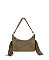 Faux Suede Fringe Shoulder Bag