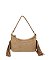 Faux Suede Fringe Shoulder Bag