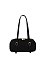 Puffy Quilted Suede Shoulder Bag