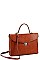 2IN1 DESIGNER MODERN SQUARE SATCHEL WITH MATCHING WALLET