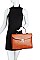 2IN1 DESIGNER MODERN SQUARE SATCHEL WITH MATCHING WALLET