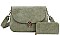 2IN1 DESIGNER CROSS BODY SHOULDER BAG WITH MATCHING WALLET