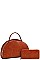 2 IN 1 SEMI CIRCLE SATCHEL WITH MATCHING WALLET