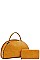 2 IN 1 SEMI CIRCLE SATCHEL WITH MATCHING WALLET