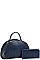 2 IN 1 SEMI CIRCLE SATCHEL WITH MATCHING WALLET