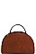 DESIGNER SEMI CIRCLE SATCHEL WITH LONG STRAP