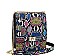 MULTI COLOR VIRAGO PYTHON PATTERN CROSSBODY BAG