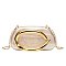 Acrylic Clutch Box Metal Handle Evening Bag
