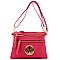 Wide Emblem Versatile Wristlet Cross Body.