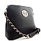 Fashion Emblem Chained Strap Dome Messenger