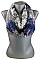 Pack of (12 Pieces) Assorted Color Stylish Floral Print Infinity Scarves FM-K6019