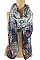 Pack of (12 Pieces ) Asssorted Color  Stylish Floral Print Scarves FM-K6020