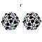 Trendy Stone Encrusted Ball Stud Earrings SLKE9129