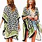 CLASSIC PAISLEY PRINT SILKY WOMEN'S COVER-UP KIMONO