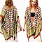 CLASSIC PAISLEY PRINT SILKY WOMEN'S COVER-UP KIMONO