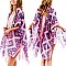 WESTERN STYLE GEOMETRIC PATTERN WOMEN'S COVER-UP KIMONO