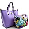 Twist-lock Flower Inner Bag 2 in 1 Small Bucket Tote