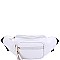 STYLISH SMOOTH FAUX LEATHER FASHION TASSELED TRAVEL WAIST BAG JYKL-089