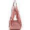 Exquisite Fringed Handle Boxy Shape Shoulder Bag