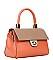 2 in 1 Color Block Satchel Bag