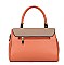 2 in 1 Color Block Satchel Bag