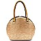 Quality Jewel-top Frame Round Satchel