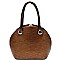 Quality Jewel-top Frame Round Satchel