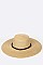 Braided Wooden Beads Band Straw Hat LASHT3132