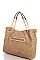 TRENDY SMOOTH TEXTURED TASSELED MESH HOBO BAG JYL-0043