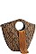 2IN1 PYTHON SKIN TASSEL SATCHEL BAG