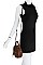 PYTHON PATTERN CIRCLE SHOULDER BAG WITH LONG STRAP